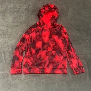 Red and Black Patterned Hoodie